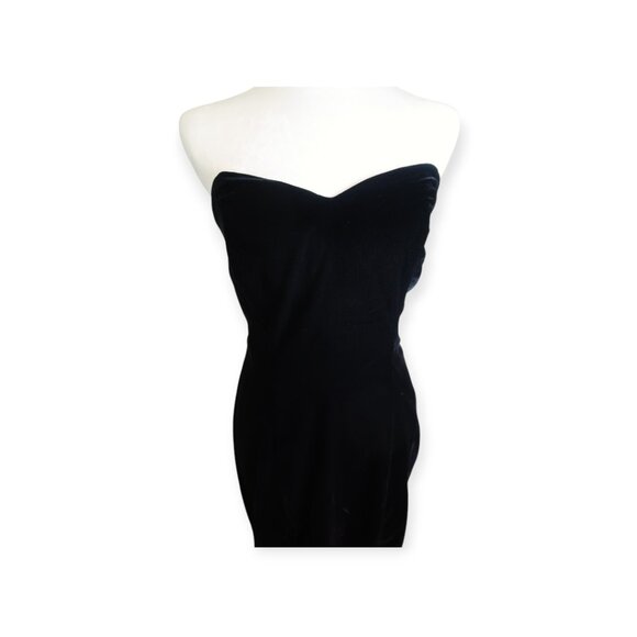 🖤 Vintage Niki Originals 2-piece Black Velvet Dress with Sheer Sleeve Jacket 🖤 - Picture 8 of 16